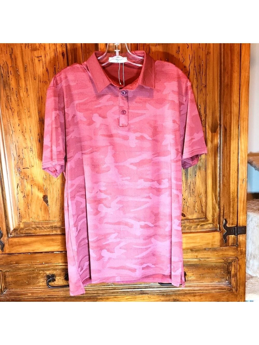 Derminpro men's camo golf polo